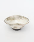 【Hideki Yamamoto】Glass glazed morning glory shaped bowl Small