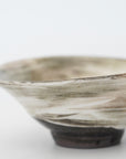 【Hideki Yamamoto】Glass glazed morning glory shaped bowl Small