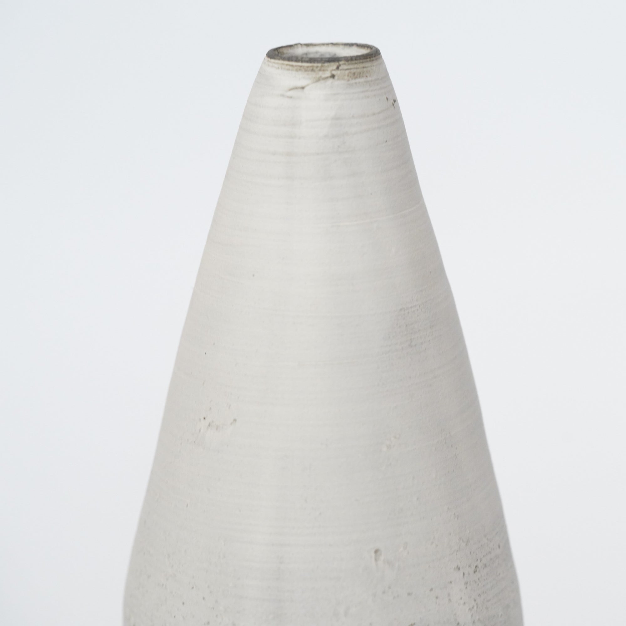 【野口悦士】白陶角瓶