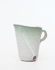 【野口悦士】緑白釉ピッチャー