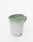 【野口悦士】緑白釉ピッチャー