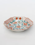 square flower patterned diamond-shaped plate