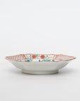 square flower patterned diamond-shaped plate