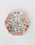 square flower patterned diamond-shaped plate