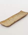 【角户和彦】黄粉梳状长方盘(薄)