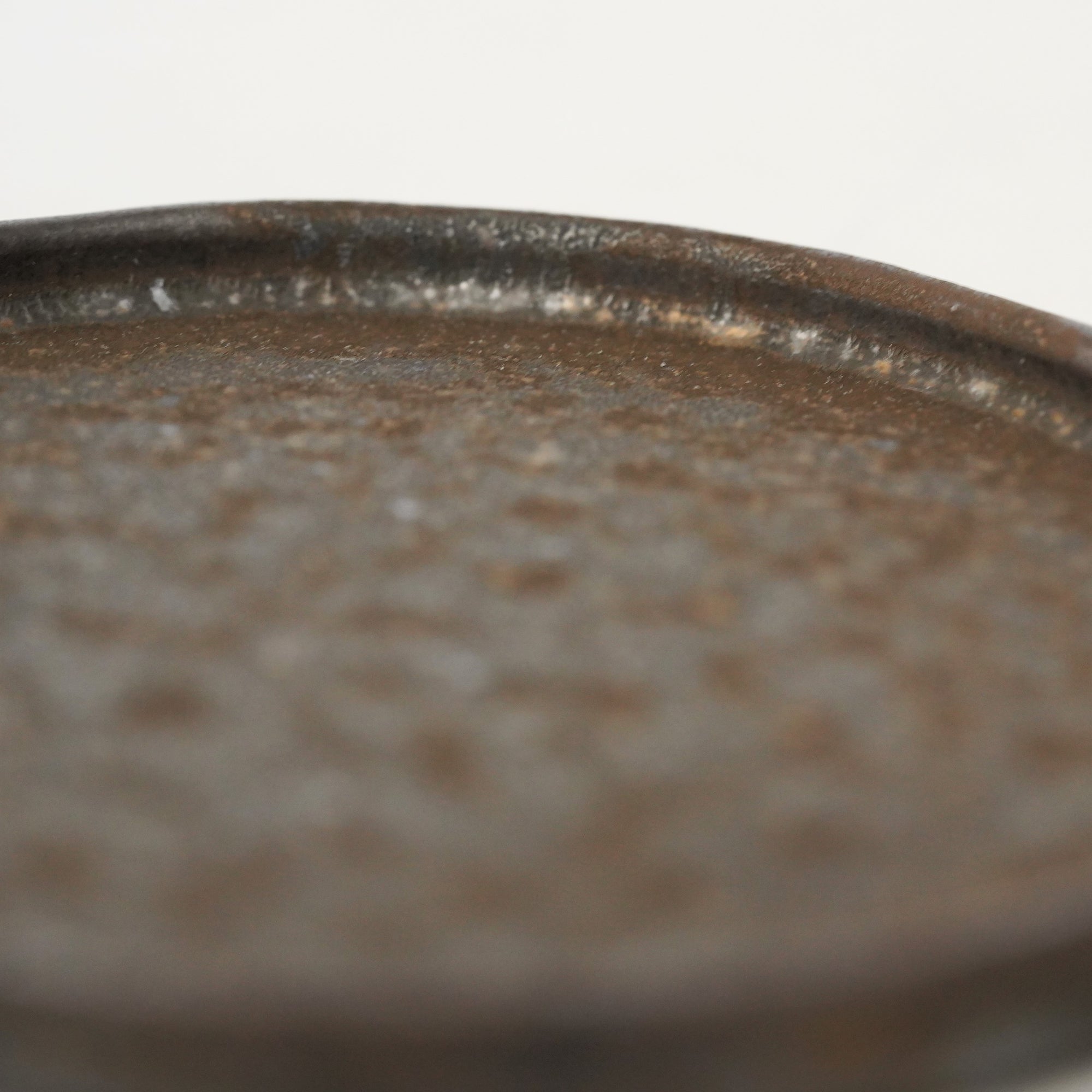 【山本英树】玄釉六角盘