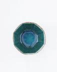 【Kazuhiko Kudo】Green Kohiki octagonal small bowl