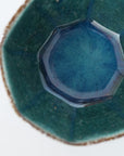 【Kazuhiko Kudo】Green Kohiki octagonal small bowl