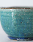 【Kazuhiko Kudo】Green Kohiki octagonal small bowl