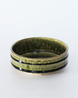 Oribe comb-shaped bamboo knotted 4-inch pot