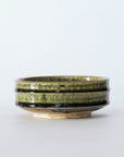 Oribe comb-shaped bamboo knotted 4-inch pot