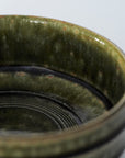Oribe comb-shaped bamboo knotted 4-inch pot