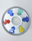 色彩六瓢小蓋物