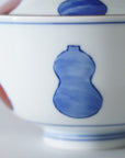 色彩六瓢小蓋物