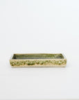 Oribe cloth grain square 4-inch plate