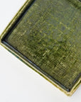 Oribe cloth grain square 4-inch plate