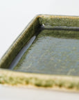 Oribe cloth grain square 4-inch plate