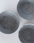 【Etsuji Noguchi】grayish black 6sun flat bowl