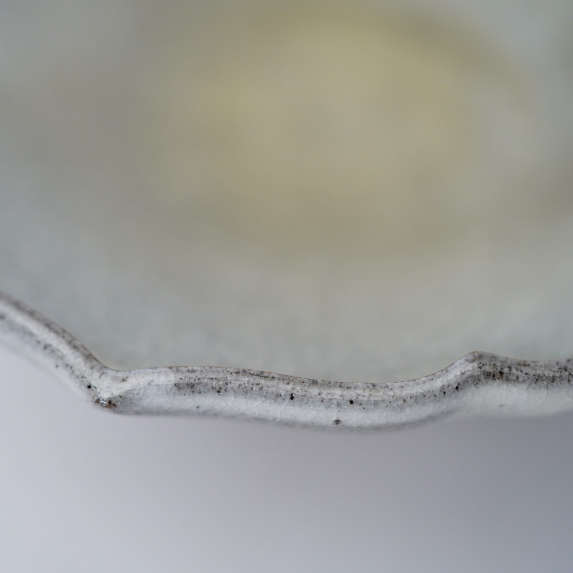 【Hideki Yamamoto】Glass glazed morning glory shaped bowl Small