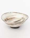 【Hideki Yamamoto】Glass glazed morning glory shaped bowl Small