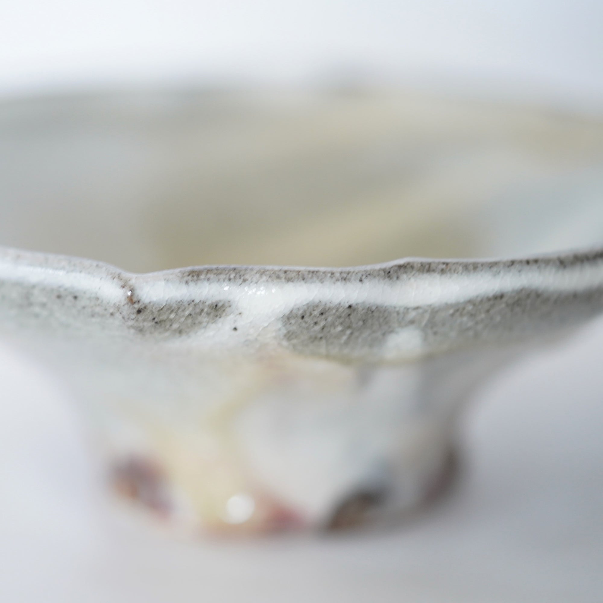 【Hideki Yamamoto】Glass glazed morning glory shaped bowl Small