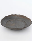 【Hideki Yamamoto】Kuro-yu flower-shaped deflection bowl