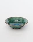 【Kazuhiko Kudo】Green Kohiki small plate with rim