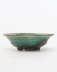 【Kazuhiko Kudo】Green Kohiki small plate with rim