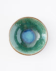 【Kazuhiko Kudo】Green Kohiki small plate with rim