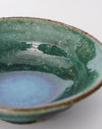 【Kazuhiko Kudo】Green Kohiki small plate with rim