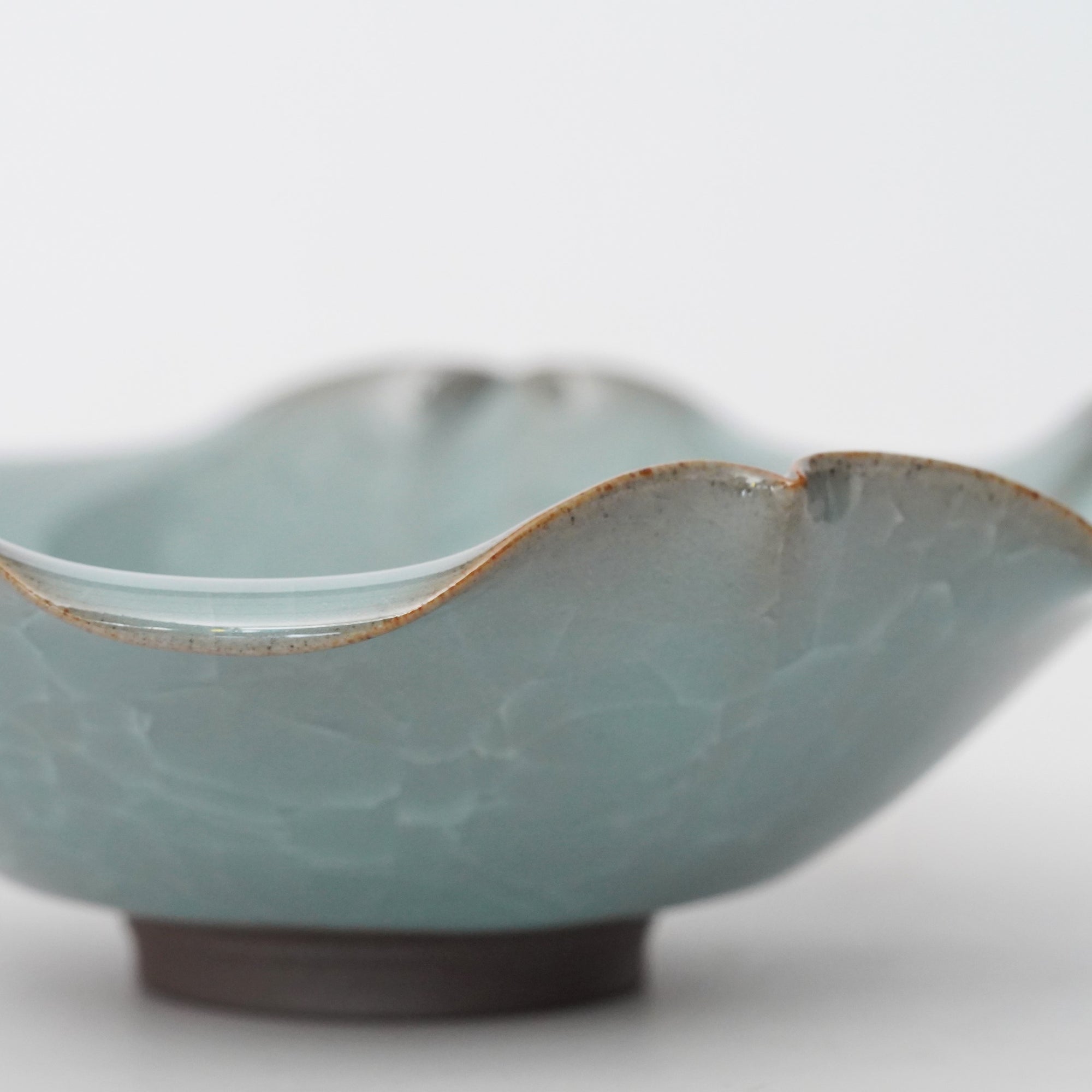 【木山拓】青瓷朝顔鉢 大