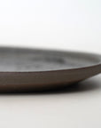 【野口悦士】灰白黒 平皿23cm