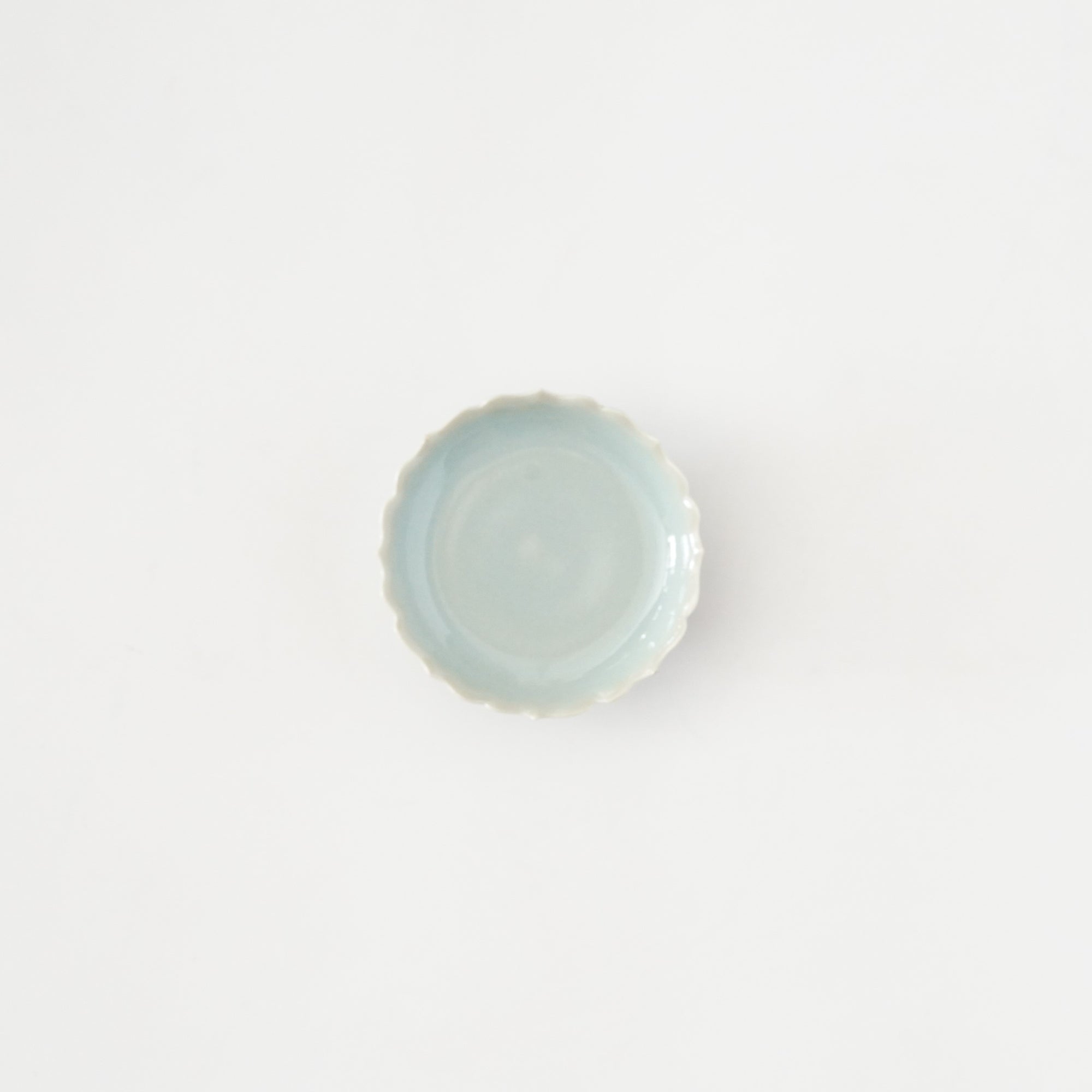 【木山卓】粉青瓷圈花手盐盘