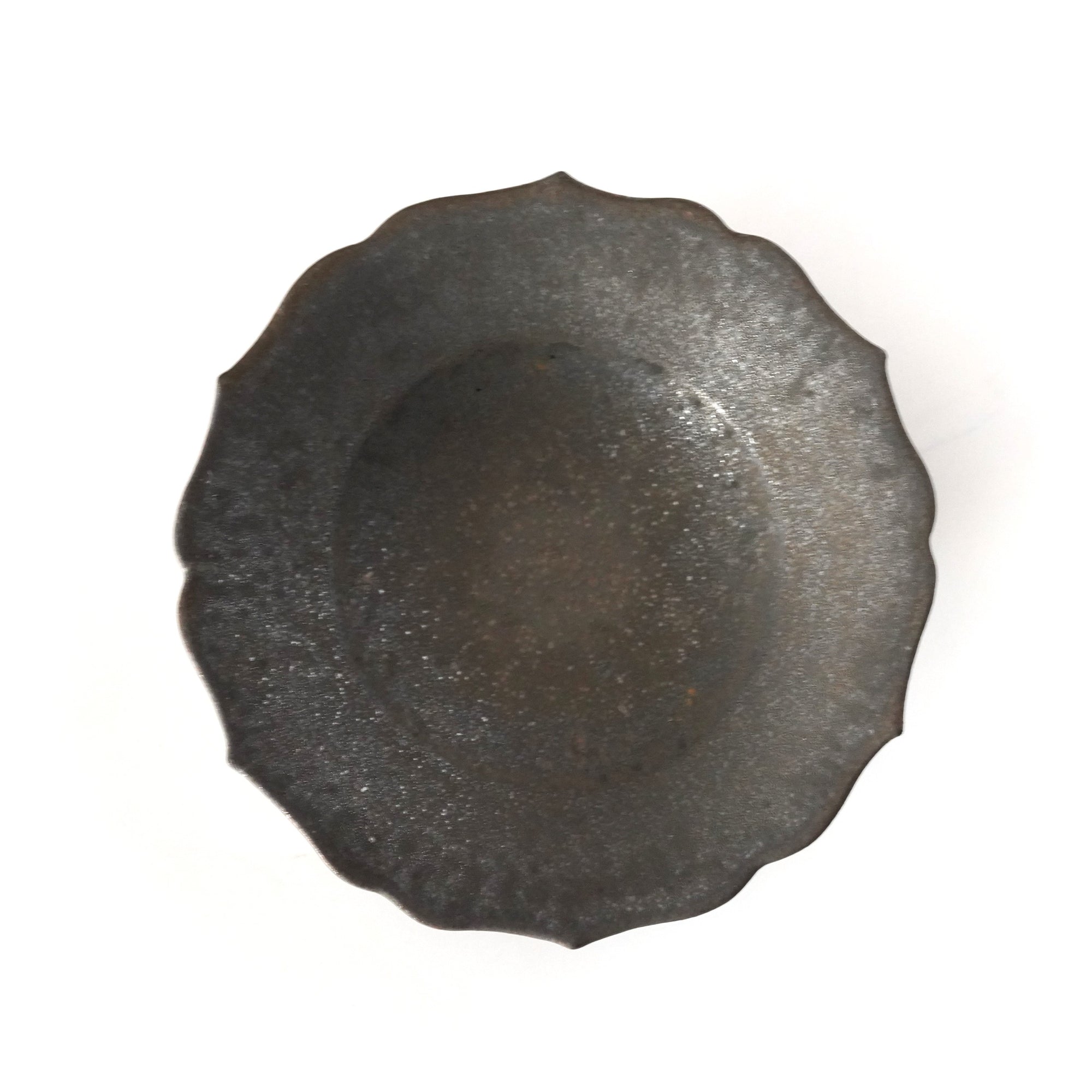 【山本英树】棕釉花边碗