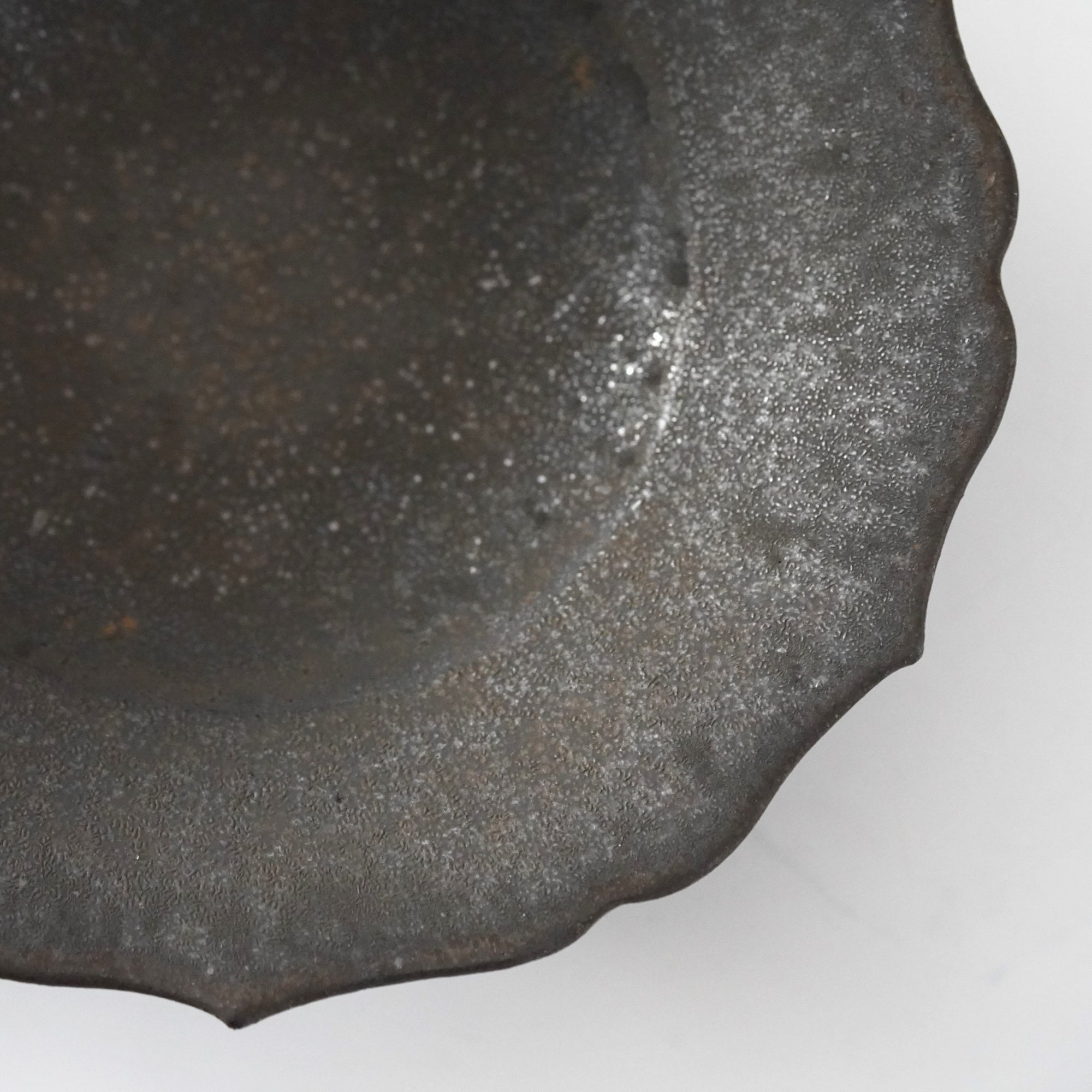 【山本英树】棕釉花边碗