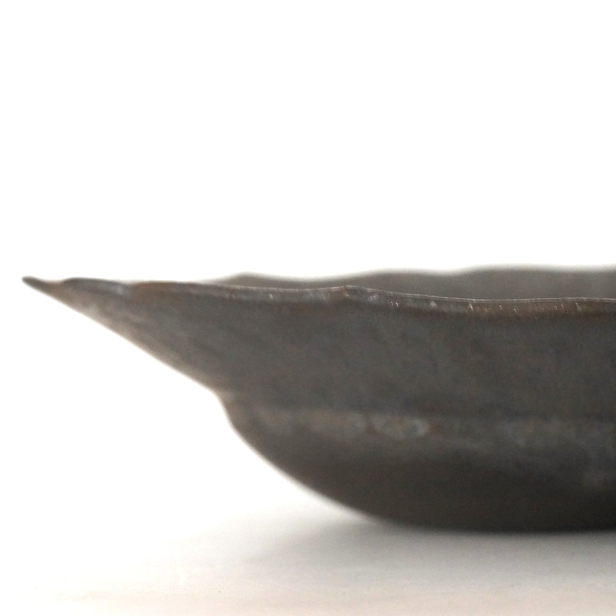 【山本英树】棕釉花边碗