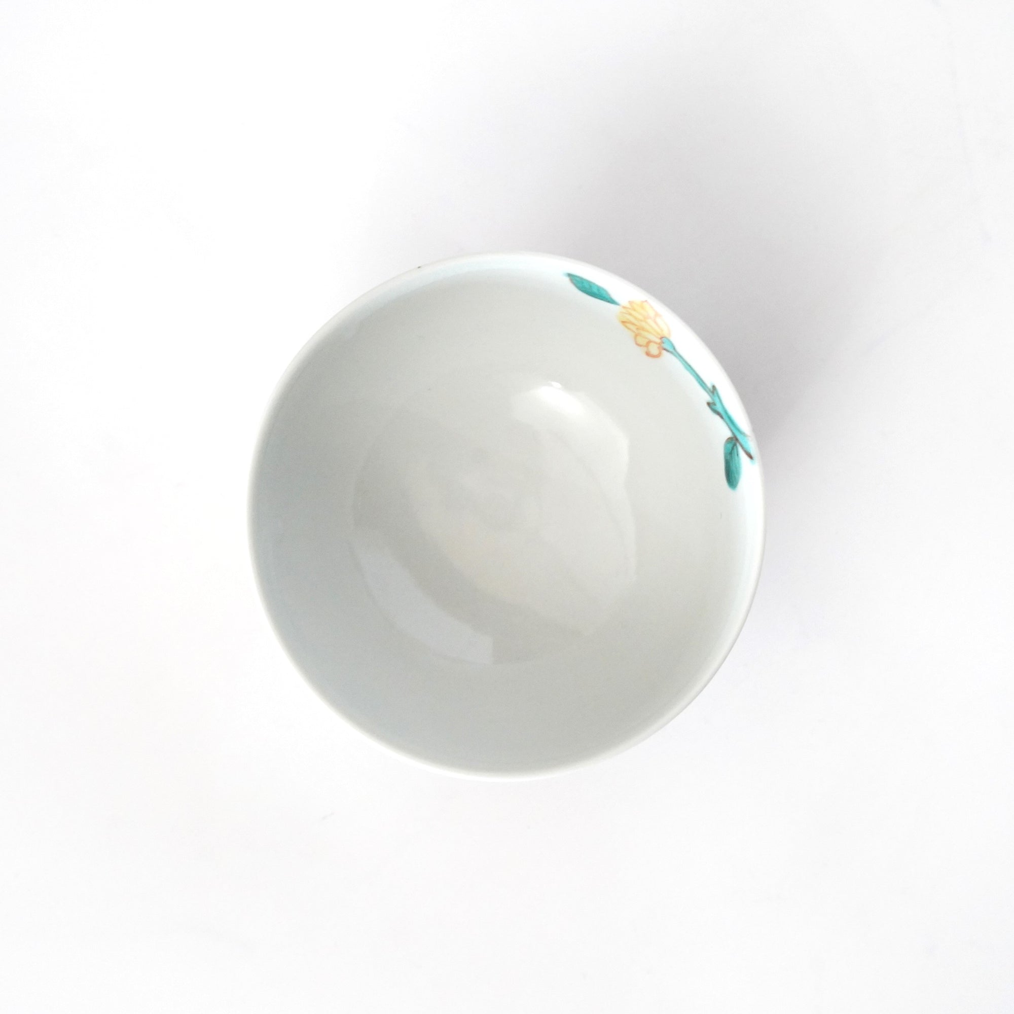 【山本恭代】茜地赤花唐草文飯碗