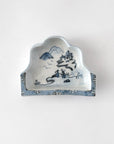山型向付 染山水