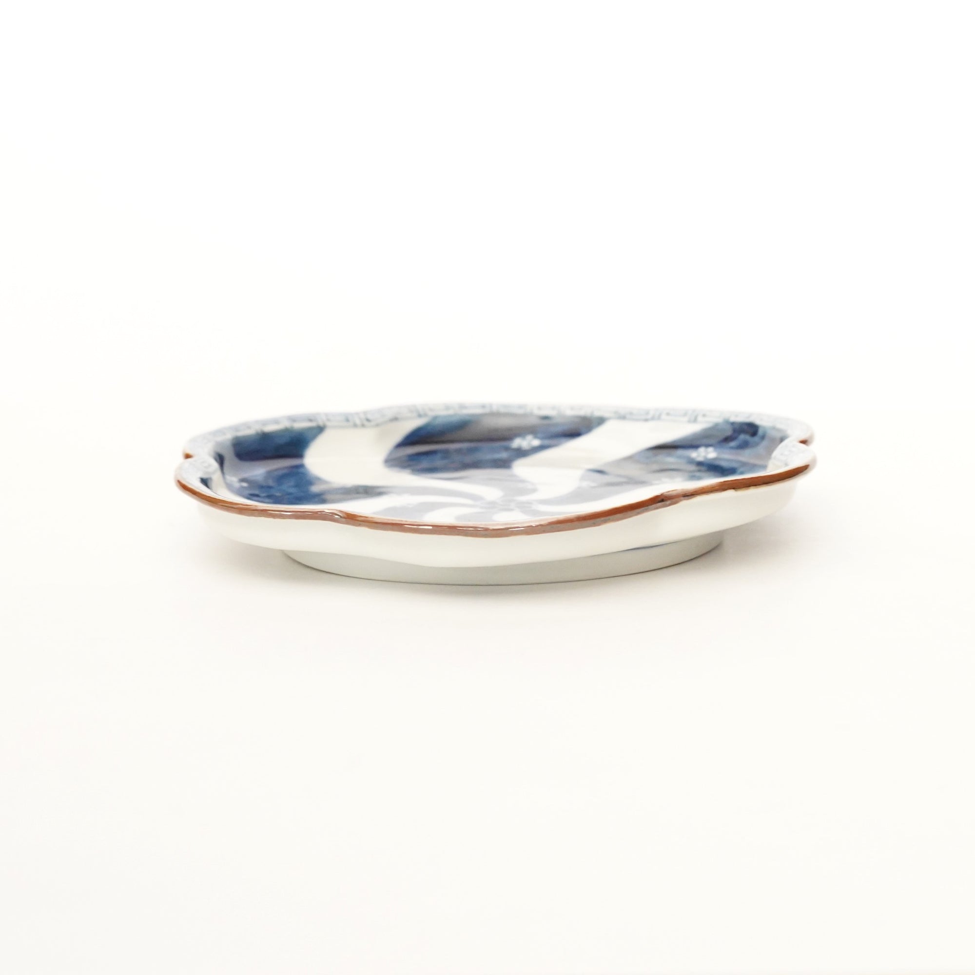 5.5寸輪花皿 ネジ祥瑞