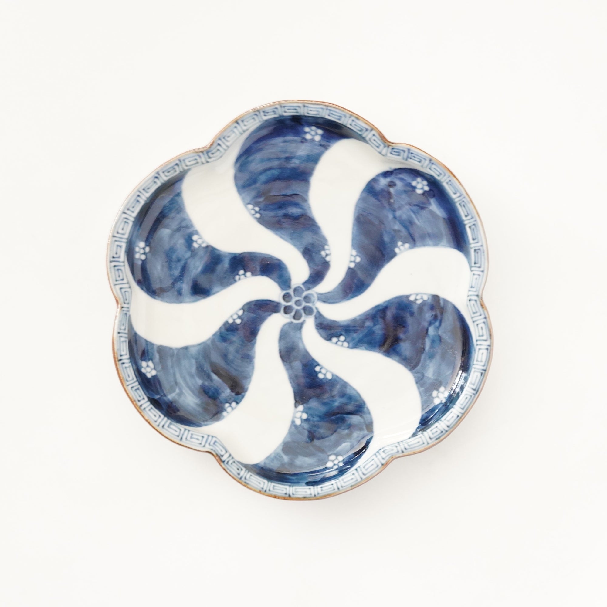 5.5寸輪花皿 ネジ祥瑞