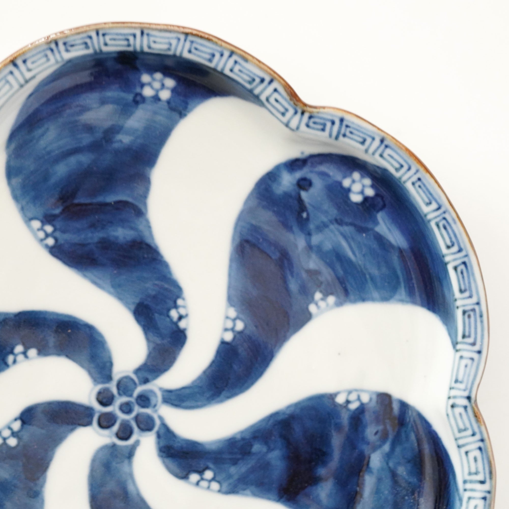 5.5寸輪花皿 ネジ祥瑞