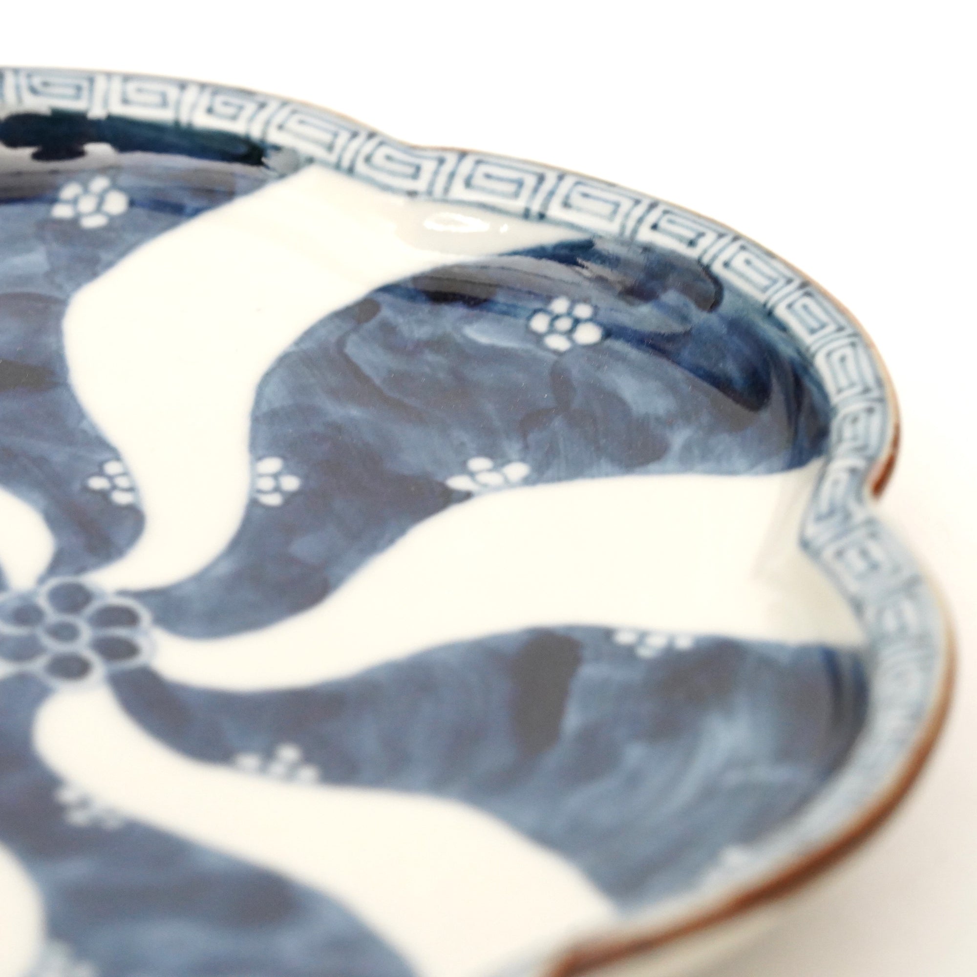 5.5寸輪花皿 ネジ祥瑞