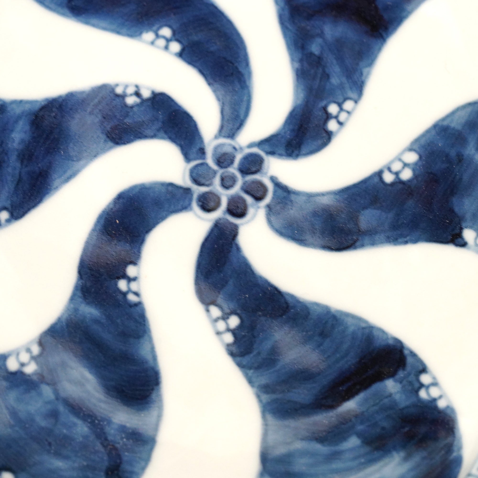 5.5寸輪花皿 ネジ祥瑞