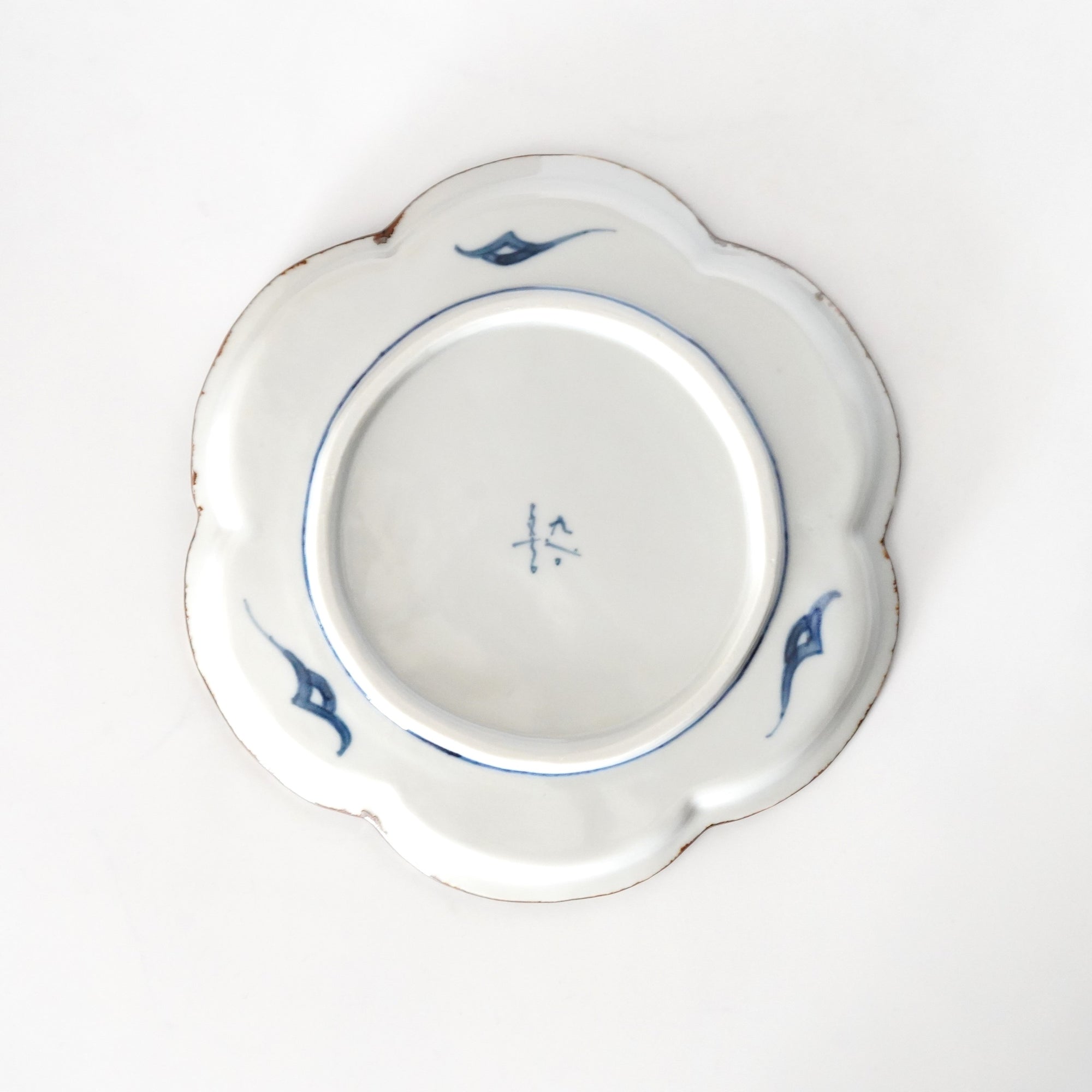 6.5寸輪花平皿 祥瑞色絵