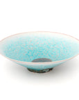 turquoise shallow bowl