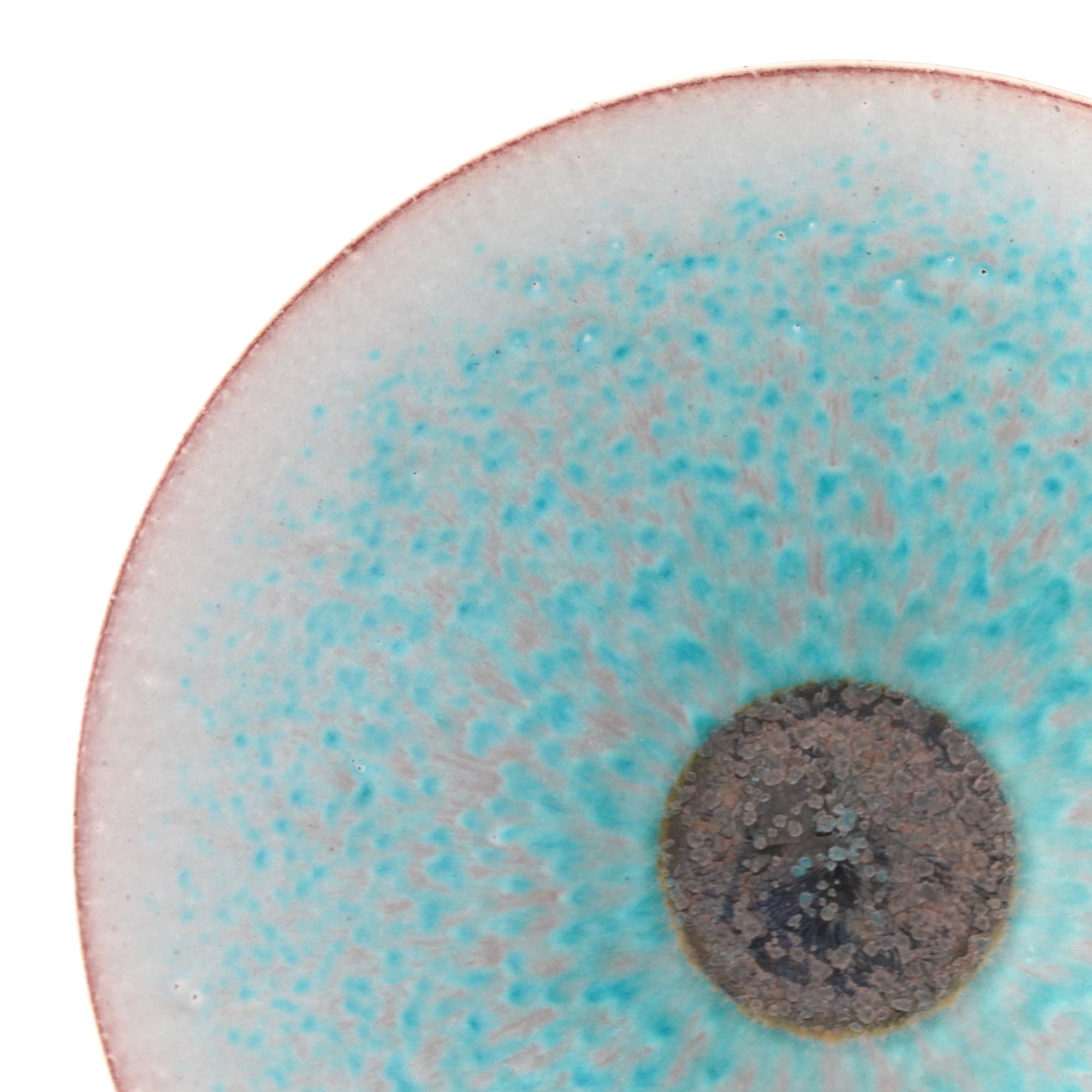turquoise shallow bowl