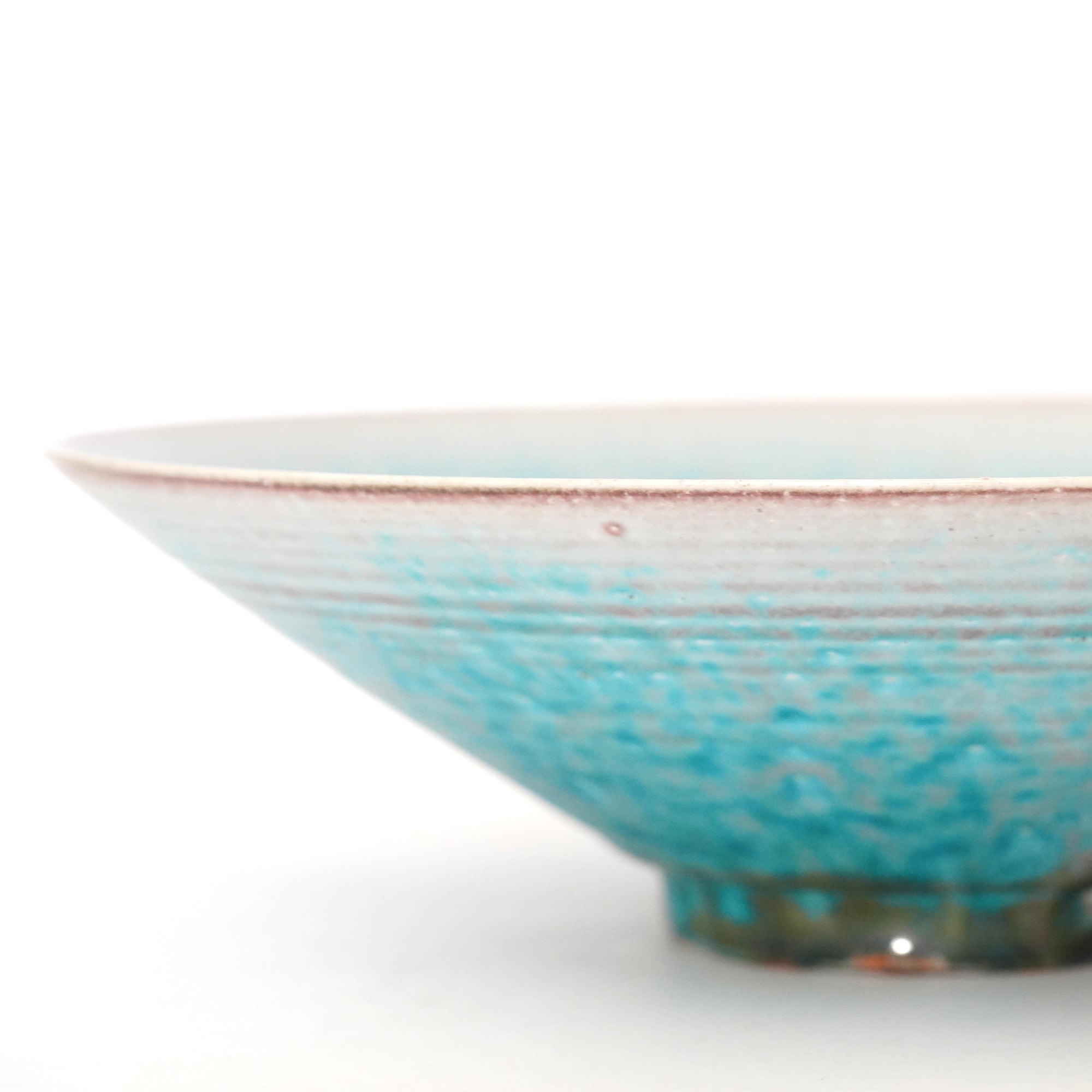 turquoise shallow bowl