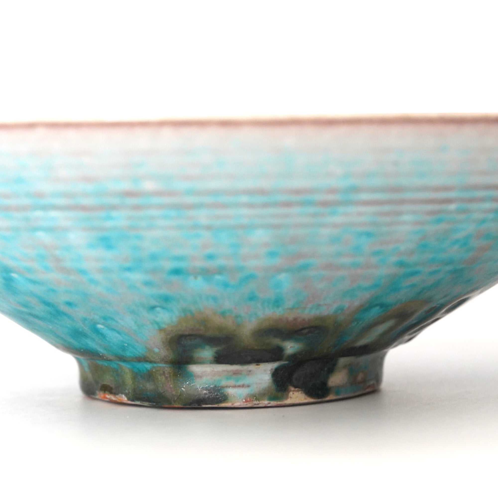 turquoise shallow bowl
