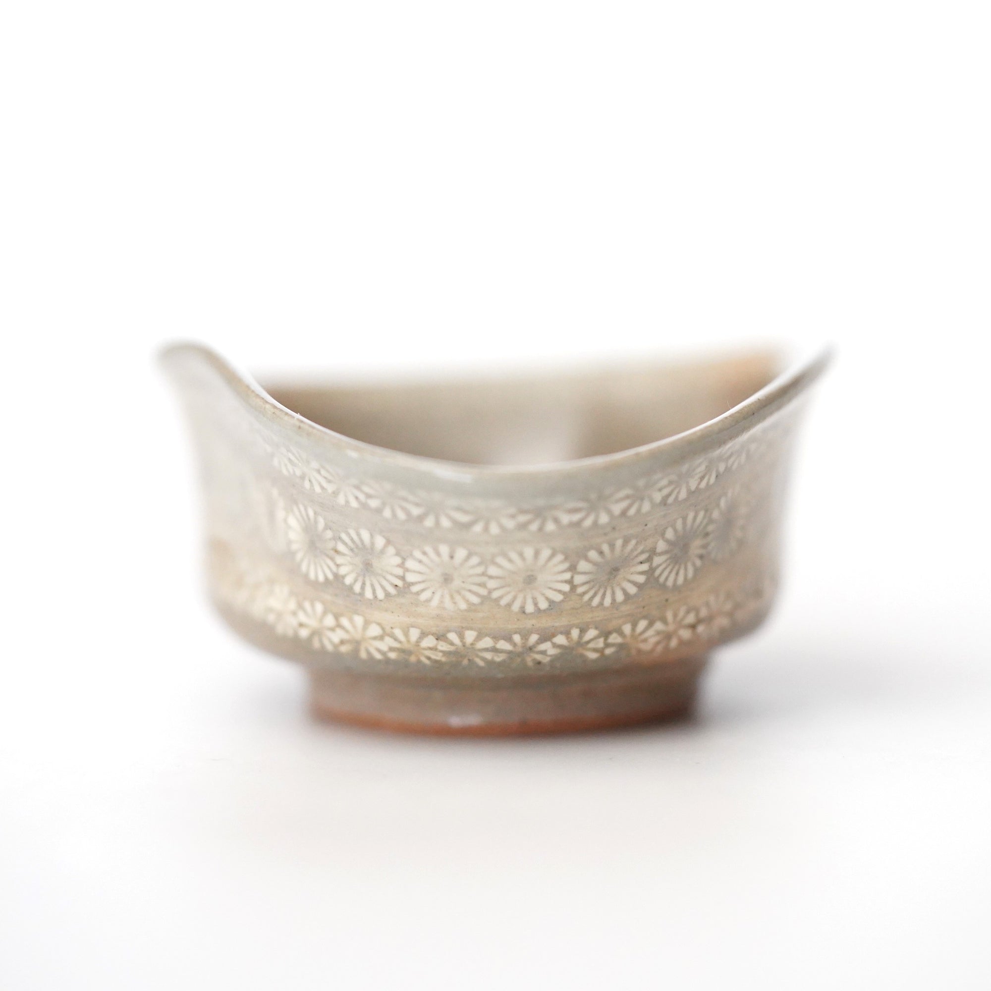 【宮里絵美】三島手沓形盃