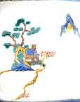 3.5寸四方皿 古九谷山水